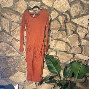 Long sleeve light weight beach dress